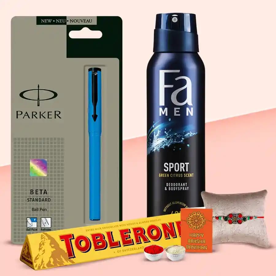 Celebrate with Toblerone, Parker Pen & FA Deodorant - Rakhi Special