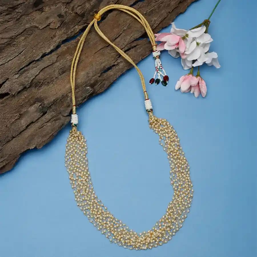 Graceful Pearl Lahori Necklace
