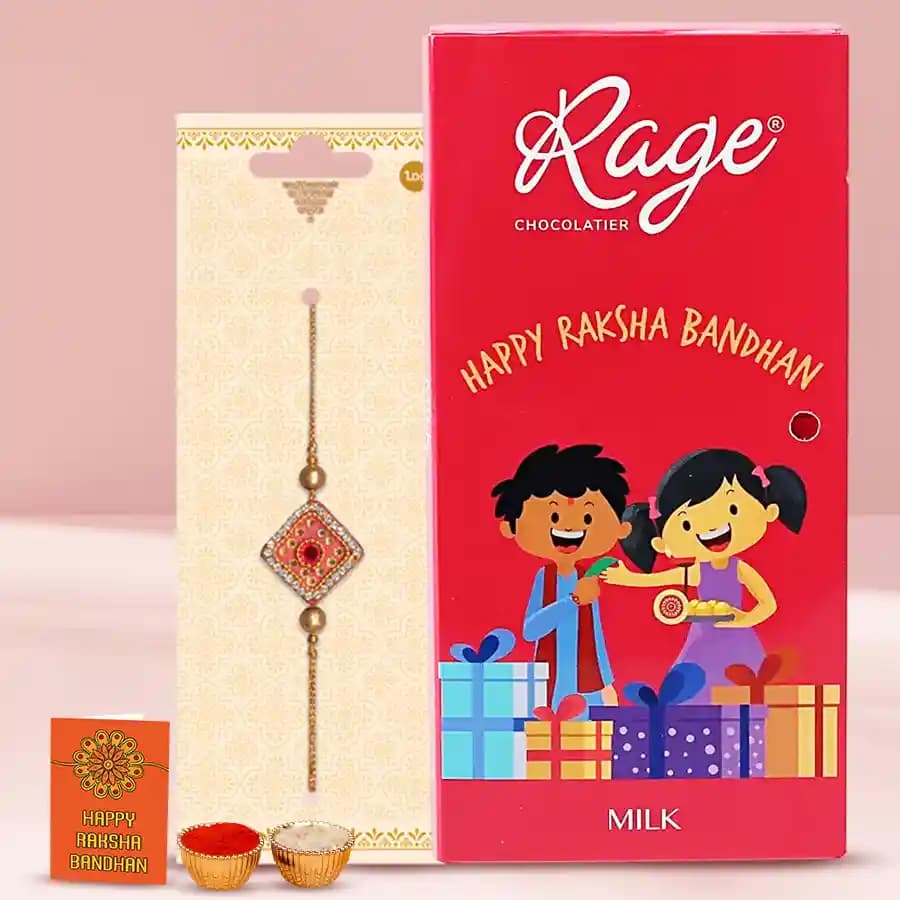 Personalized Chocolaty Wishes for Rakhi